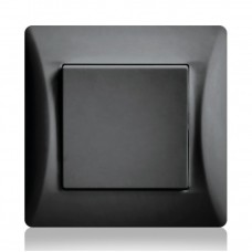 Διακόπτης Απλός Μαύρο 10A Lineme H-Series 50-00101-2